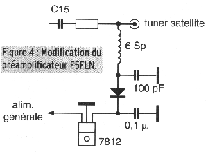 Extraction de l'alim sur prampli F5FLN