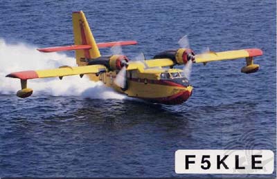 Carte QSL F5KLE, galerie F5AD