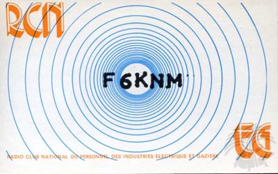 Carte QSL F6KNM, galerie F5AD