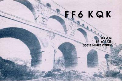 Carte QSL FF6KQK, galerie F5AD