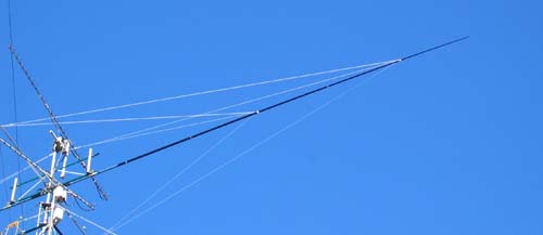 F5AD Antennes haubans horizontaux et verticaux